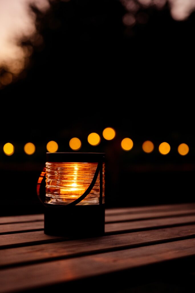 Night Outdoors candle and ligths